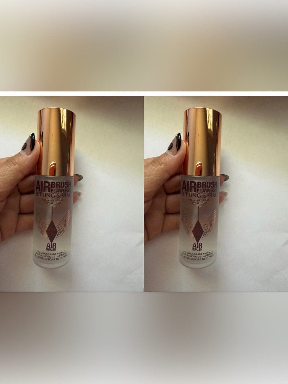2pcCHARLOTTE TILLBURY Mini Airbrush Flawless Hydrating & Setting Spray 34mL NEW